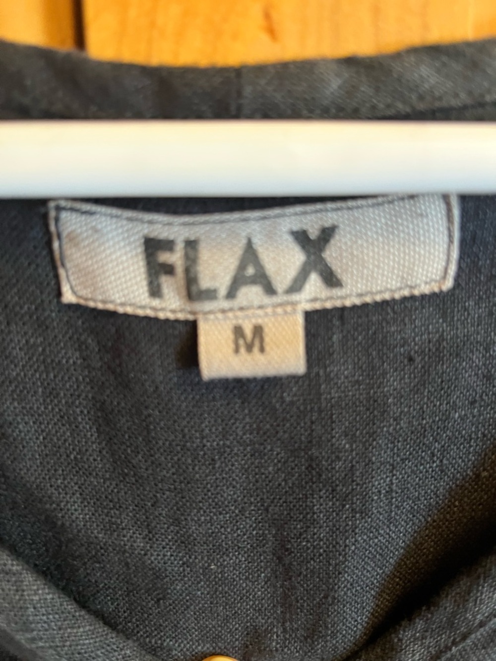 Flax Black Linen V-Neck Maxi Dress - Picture 2 of 4